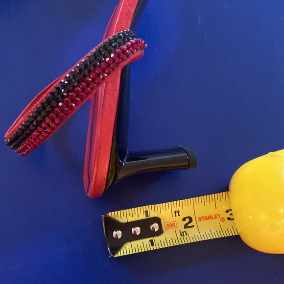 LERRE kitten rhinestone heel 38.5 square toe - Picture 9 of 9